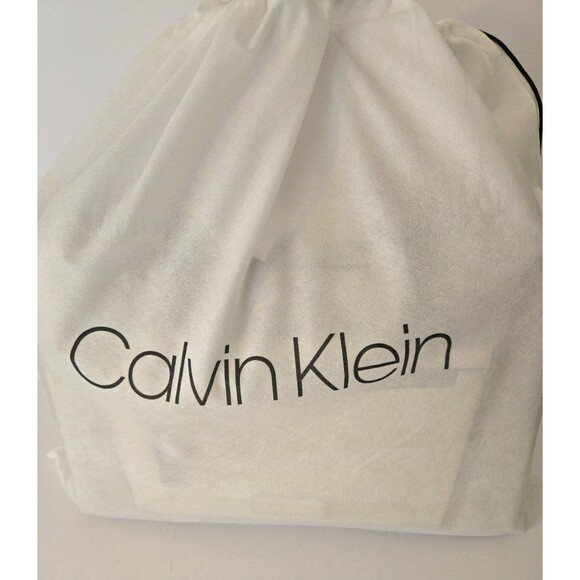 Calvin Klein Women's Hadley Tote Bag 2 in 1 Vegan Leather 5 Pockets Black/White - Picture 7 of 11